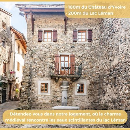 Maison En Duplex I Yvoire I Lac Leman I Medievale Exteriér fotografie