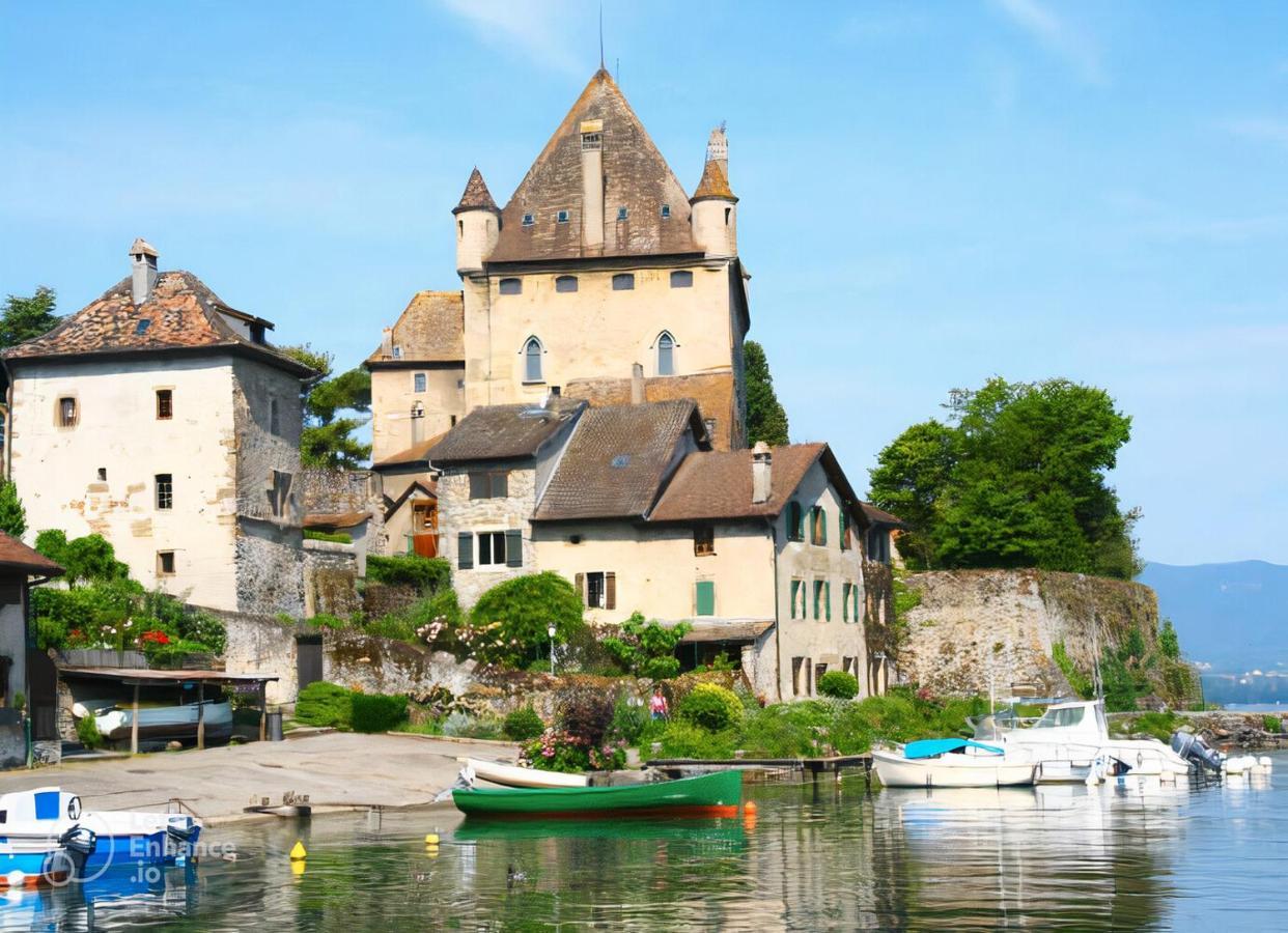 Maison En Duplex I Yvoire I Lac Leman I Medievale Exteriér fotografie