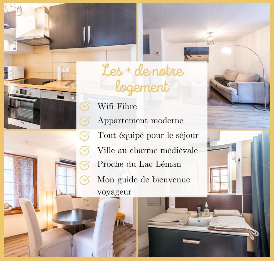 Maison En Duplex I Yvoire I Lac Leman I Medievale Exteriér fotografie